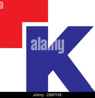letter ik arrow geometric simple abstract symbol logo vector Stock Vector