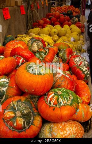 squash and pumpkin for sale Stock Photo