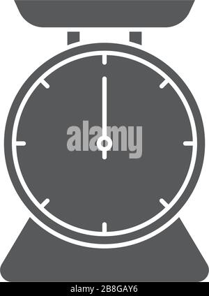 Scales vector icon object symbol isolated on white background Stock Vector