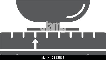 Scales vector icon object symbol isolated on white background Stock Vector