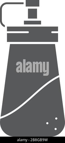 Sugar dispenser vector icon isolated on white background Stock Vector