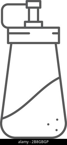 Sugar dispenser vector icon isolated on white background Stock Vector