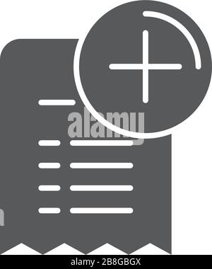 Add list vector icon symbol isolated on white background Stock Vector