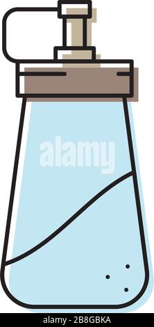 Sugar dispenser vector icon isolated on white background Stock Vector