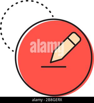 Comment writing vector icon symbol isolated on white background Stock Vector