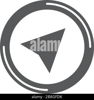 Navigation cursor vector icon symbol isolated on white background Stock Vector