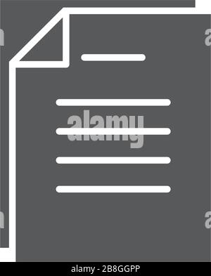 Document papers pile line icon, outline vector sign, linear style pictogram isolated on white Stock Vector