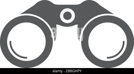 Binoculars vector icon illustration design isolated on white Stock Vector
