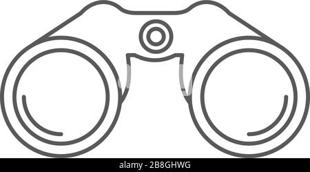 Binoculars vector icon illustration design isolated on white Stock Vector