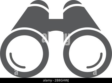 Binoculars vector icon illustration design isolated on white Stock Vector