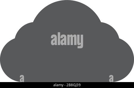 cloud vector icon illustration design isolated on white Stock Vector
