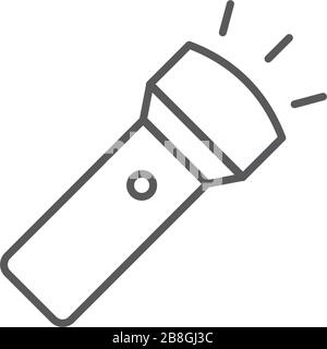 flashlight vector icon illustration design isolated on white Stock Vector