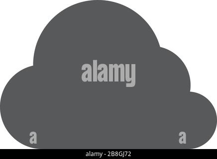cloud vector icon illustration design isolated on white Stock Vector