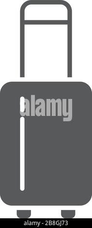 Baggage, luggage line icon, outline vector sign, linear style pictogram isolated on white Stock Vector