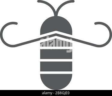 Bee concepts logo vector graphic abstract template isolate on white background Stock Vector