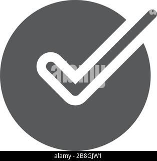 Check Time Icon Logo Design Element isolated on white background Stock Vector