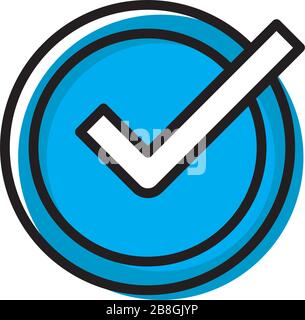 Check Time Icon Logo Design Element isolated on white background Stock Vector