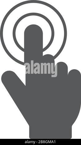 Touch icon perfect line style. Element of web icon for mobile concept and web apps Stock Vector