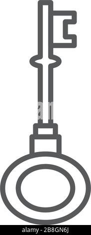 Key Icon in trendy flat style isolated on white background Key symbol ...