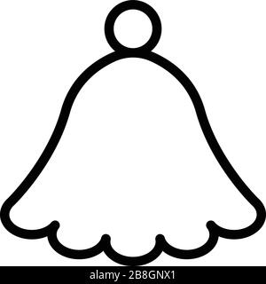 Hat for the sauna icon, outline style Stock Vector