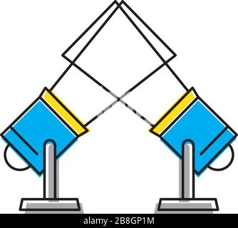 Spotlight Simple vector icon Stock Vector Image & Art - Alamy