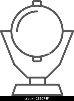 Simple flat spotlight vector icon. Spot light pictogram. Emblem isolated on white background. Modern simple icon style for graphic and web design Stock Vector