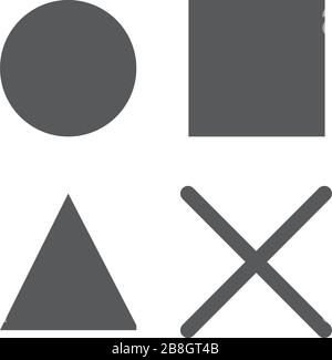 Joystick buttons vector icon isolated on white background Stock Vector