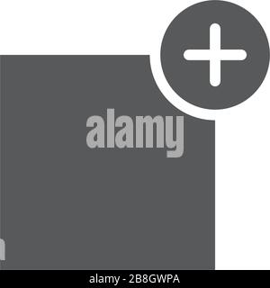 Add new vector icon isolated on white background Stock Vector