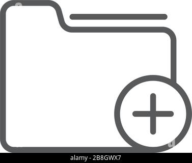 Add new vector icon isolated on white background Stock Vector