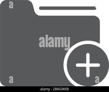 Add new vector icon isolated on white background Stock Vector