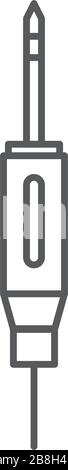 Jack Cable vector icon, isolated on white background Stock Vector