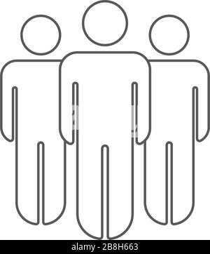 People leadership icon set in comic style. Person cartoon collection ...