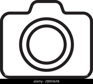 camera icon vector in trendy style isolated on white background Stock Vector