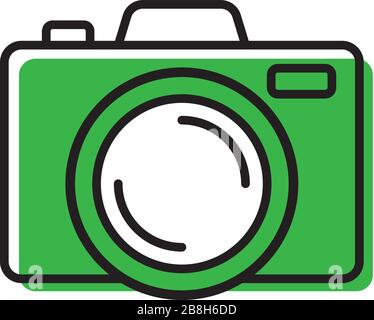 camera icon vector in trendy style isolated on white background Stock Vector