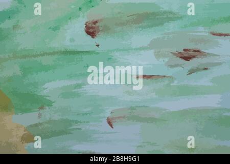 Abstract multicolored image, made with a brush. Stock Vector