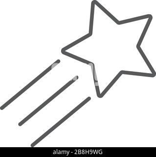 magic stars twinkling icon vector, pictogram, linear style, mobile concept, web icon design isolated illustration Stock Vector