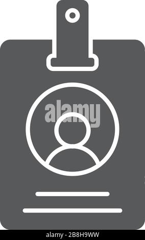 id card or name tag or identification card business, blank design illustration, isolated Stock Vector