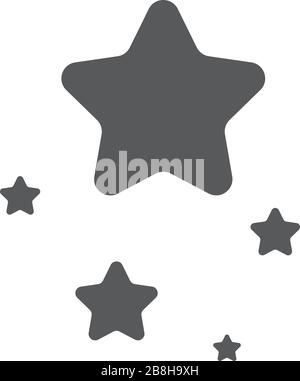 magic stars twinkling icon vector, pictogram, linear style, mobile concept, web icon design isolated illustration Stock Vector