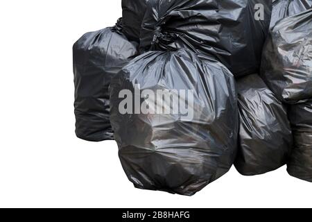 https://l450v.alamy.com/450v/2b8hafg/waste-black-garbage-bags-plastic-pile-stack-isolated-on-white-background-2b8hafg.jpg
