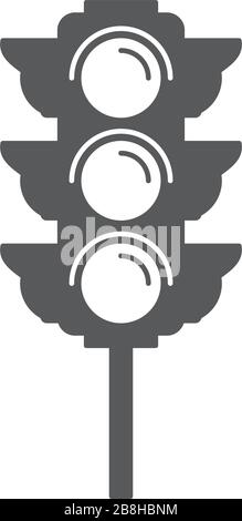 traffic light vector icon concept design isolated on white background Stock Vector
