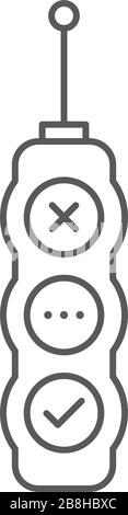 traffic light vector icon concept design isolated on white background Stock Vector
