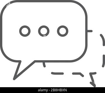 speech bubbles vector icon concept, isolated on white background Stock Vector