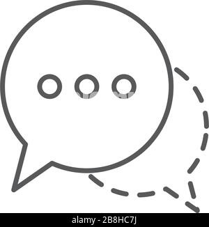 speech bubbles vector icon concept, isolated on white background Stock Vector