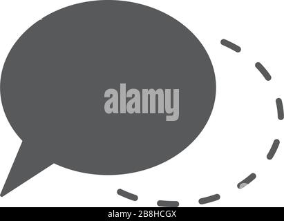 speech bubbles vector icon concept, isolated on white background Stock Vector