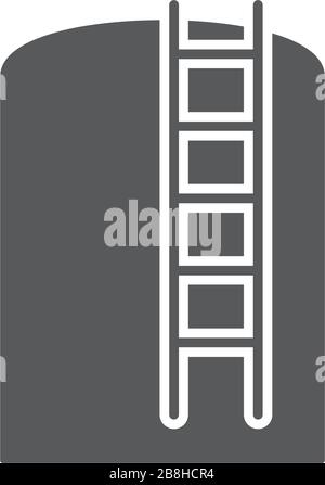 storage tank vector icon concept, isolated on white background Stock Vector