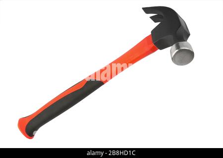 Hammer isolate on white background with clipping path.  High Quality XXL! Stock Photo