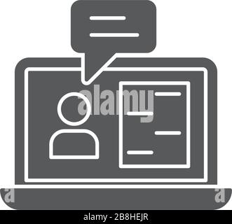 consulting persons vector icon concept, isolated on white background Stock Vector