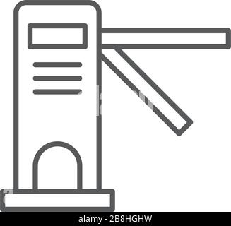 access door vector icon concept design isolated on white background Stock Vector