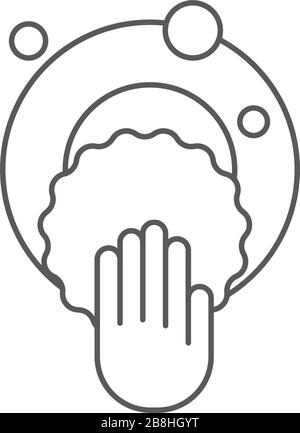 clean dishes concept design, vector icon isolated on white background Stock Vector