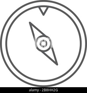compass vector icon concept design isolated on white background Stock Vector